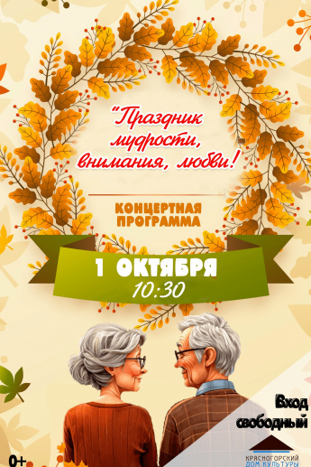 Концерт, посвящённый Дню пожилого человека.