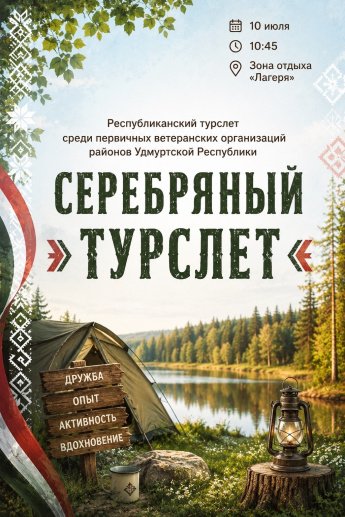 Приглашаем всех 10 июля на республиканский «Серебряный турслет»!